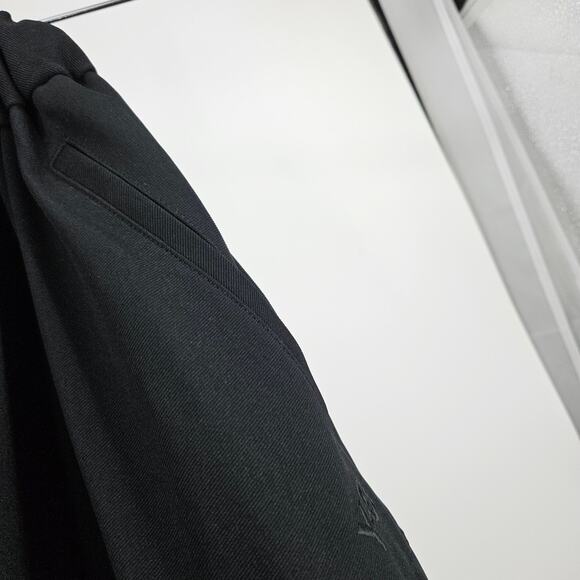 Adidas x Yohji Yamamoto Skirt Black Snap Button Elastic Waist A-line Midi Size M - Picture 5 of 8